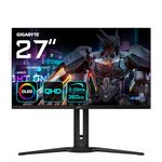 Gigabyte AORUS FO27Q3 27” OLED Flat Gaming Monitor - 2560 x 1440(QHD), 360Hz, 0.03ms, KVM, 250 cd/m2, FreeSync Premium Pro, DisplayHDR True Black 400, HDMI 2.1