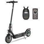 isinwheel S9MAX Electric Scooter with Bag，10" Solid Tires, 35KM Range & 32KM/H, 500W Powerful Motor, Folding Electric Scooter for Adults, Commuting Escooter with Dual Suspensions & Brakes & Smart APP