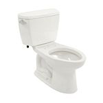 TOTO CST744SL#01 Drake 2-Piece Ada Toilet with Elongated Bowl, Cotton White