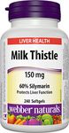 Webber Naturals Milk Thistle Extract, 150 Mg 240 count