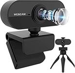 Webcam with Microphone, Full HD 1080P Webcam for PC, Laptop, Desktop, MAC, Plug and Play Web Camera with Privacy Cover, USB Camera for Youtube, Zoom, Skype, Facetime, Windows, Linux, and macOS