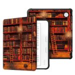 Fintie Slim Case for Kobo Libra 2 (2021 Release) - Soft TPU Protective Back Cover with Auto Wake/Sleep for 7" Kobo Libra 2 eReader, Library