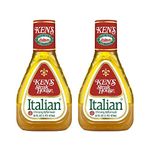 Ken's Steakhouse Italian with Extra Virgin Olive Oil Dressing (2 Pack) 16 oz Bottles