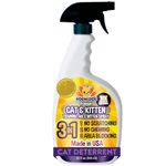 Bodhi Dog 3-in-1 Cat & Kitten Training Aid - Feline Deterrent Spray for Indoor and Outdoor Use - Protect Furniture, Rugs and Plants - Establish Boundaries & Keep Cats Off - Made in USA (32 Fl Oz)