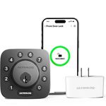 ULTRALOQ Smart Door Lock U-Bolt (Black) + Bridge WiFi Adaptor, 5-in-1 Keyless Entry Door Lock with WiFi, Bluetooth and Keypad, Smart Lock Front Door, ANSI Grade 1 Certified, Digital Deadbolt Lock