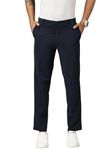 BLUE TYGA Office Joggers Lite for Men, Comfortable Trousers with Stretchablity Navy