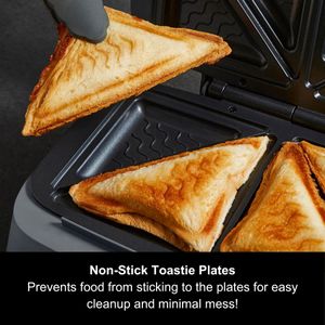 Morphy Richards GRILLX Sandwich Maker – Non-Stick, Timer, 800W, Black