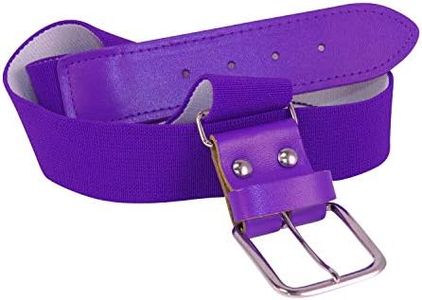 TCK Adjustable Softball Baseball Belt (Youth, Purple)