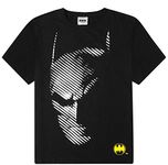 Men's Official Batman Character Cotton T-Shirt (M) Black