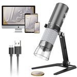 Bysameyee Wireless Digital Microscope 4K HD Wi-Fi Microscope Camera Digital Magnifier Compatible for iPhone, iPad, Android Phones and PC