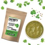 CHUTNEFY 5-Second Instant Coriander/Dhaniya Green Chutney - 250Gm (Bulk Pack Of 1) Wet Quantity - 1000Ml| Home Style Delicious & Ready-To-Eat Chutneys| 100% Natural Ingredient, Liquid