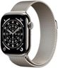 Apple Watch Series 11 GPS + Cellular 42mm Smartwatch with Natural Titanium Case with Natural Milanese Loop. Sleep Score, Fitness Tracker, Health Monitoring, Always-On Display, Water Resistant