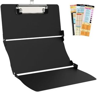 Trustnice Nursing Clipboard Foldable DIY Edition Medical Cheat Sheets Aluminum 3 Layers Foldable Clipboards Pocket Size Profile Clip Nurse Clipboards Notepad for Nurses Students, Teachers, Coaches