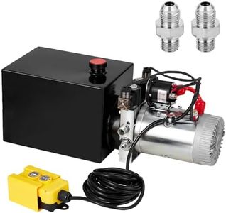 Litake Double Acting Hydraulic Power Unit 12V 10.5 Quart Car Lift Hydraulic Pump Power Unit, Hydraulic Pumps with 10L Steel Tank, Car Lift Hydraulic Power Unit for Auto Repair