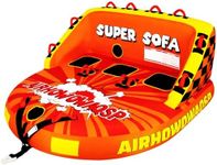 Airhowowaqsp Super Sofa Towable Tubes for Boating 1-3 Person,Tubes for Boats,Inflatable Pull Boats/Boat Tube/Water Tube,Front&Back Tow Points with Heavy-Duty Thick Nylon Cover for Water Sports