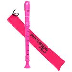 Percussion Plus PP1615 Colourful Soprano Descant Recorder - Pink