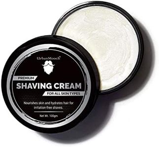 UrbanMooch Shaving Cream for Man | Enriched with Shea Butter, Aloe Vera & Coconut Oil | Smooth & Comfortable Shaving Cream | Soft Lather for Daily Shaving | 100 gm | Made in India