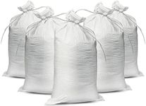 Empty White Sandbags with Ties 14" 