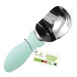 Spring Chef Ice Cream Scoop - Heavy Duty 18/8 Stainless Steel with Soft Grip Handle, Professional Sturdy Ice Cream Scooper, Premium Kitchen Tool for Cookie Dough, Gelato, Sorbet, Melon, Mint