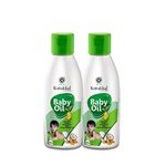 Kottakkal ayurveda® Baby Oil - 100 ml, Herbal Massage Oil With Virgin Coconut Oil (Pack of 2) | No Mineral, No Paraben | 100% Natural