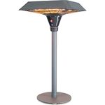 Kettler Kalos Universal Heater - Table Top Electric Patio Heater - Single Frost Halogen Heating - 2000W - Remote Control