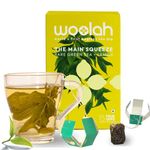 Woolah Rare Assam Green Tea With Lemon-World'S 1St Bagless Whole Leaf Organic Tea Dip 15 Pcs(30 Cups) Single Origin Tea Naturally Anti-Oxidant Relieves Stress,30Gram