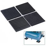 Daisypower Anti Vibration Isolation Pads,4 Pack 4" x 4" x 3/8" Rubber Vibration Damper Equipment Pads,Anti Skip,Noise Reducer for Air Compressor,Air Conditioner,Washer and Treadmill