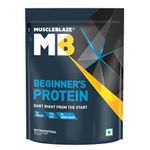 MuscleBlaze Beginner's Whey Protein, No Added Sugar, Faster Muscle Recovery & Improved Strength (Magical Mango, 1 kg / 2.2 lb)