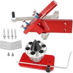 BHB Adjustable 15°- 45°Lawn Mower Blade Sharpener Replace 5005 Lawn Mower Blade Balancer Magnetic Wall Mount Replace 42-047 Red