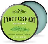 Pumice Valley Foot Balm Cream for Dry Cracked Heels and Feet - Natural Foot Moisturizer Balm for Calluses and Dry Feet Treatment - Rosemary Foot Lotion 3.5 Oz