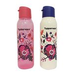 Tupperware Cool n Chic Plastic Bottle, 750 ml, Set of 2, Multicolour