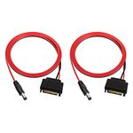 QIANRENON SATA Male to DC5.5 * 2.5 Male Power Cable, 12V5A 15 pin SATA to DC5525 3.28ft, 2 PACS