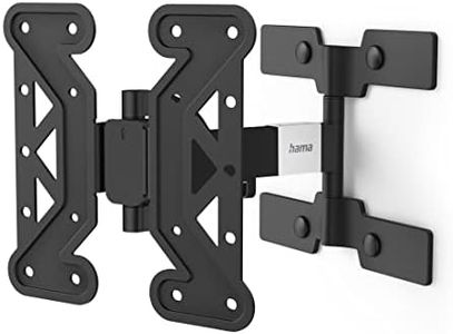 Hama | Soporte de Pared para televisores de 19" a 48" (Giratorio, inclinable, para televisores de hasta 25kg, VESA 200x200), Color Negro