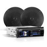 BOSS Audio Systems 656BCK Car Stereo - Single Din, Bluetooth, CD DVD Player, AM/FM Radio Receiver, Aux in, USB, SD, 6.5 Inch 2 Way Full Range Speakers