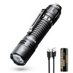 Sofirn SC28 Tactical Torch Rechargeable Led Torch 2800 Lumens Super Bright Torch, Powerful USB C Small Torch EDC Flashlight for Camping Emergency Outdoor