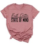 TV Show T Shirt for Women Funny Letter Print Graphic Shirts Vintage Novelty TV Show Blouse Short Sleeve Tees Tops, Pink, Medium