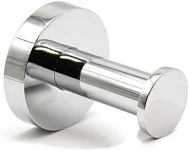 Wall Mount Towel Hook, Single Robe Hook, Polished Stainless Steel, Straight Hanging Support, Rust-Resistant, Sleek Minimalist Design, Ideal for Bathroom, Kitchen, Bedroom, Easy Installation