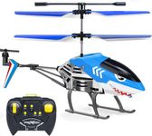 Remote Control Helicopter, Rc Helicopter Toys for Boys Age 6 7 8 9+ Year Old Birthday Gifts, Flying Toys 2.4GHz 3.5 Remote Helicopter with Gyro & LED Light for Beginner Kids Adults Indoor (Shark）