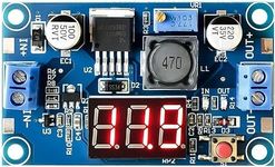 IDUINO LM2596S DC-DC Buck Converter DIY 4-40V to 1.25-37V Step-Down Regulator Power Module Volt Stabilizer with LED Voltmeter Display