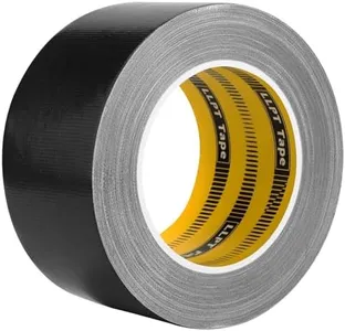 LLPT Duct Tape Premium Grade 2.36 Inches x 108 Feet x 11 Mil Easy Tear Residue Free Strong Adhesive Color Black (DT242)