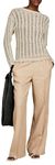 Sisley Women's Trousers 4AGHLF03U Shorts, Dove Beige, 14