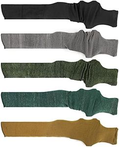 GUGULUZA Silicone Treated Knit Gun Socks for Rifles Shotgun 47" x 6",Mixed Color - 5 Pack