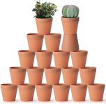 FAMILY 20 Pieces Plant Nursery pots of Small Mini Flower pots 3 inch Resin pots, Cactus Flower pots, Succulent Nursery Flower pots with Drainage Holes. (Resin)