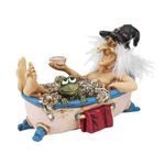 Design Toscano Cauldron of Beauty Bewitching Witch Halloween Decor Figurine Statue, 12.5 cm, Polyresin, Full Colour