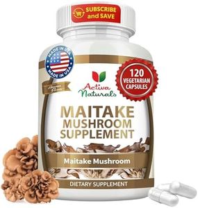 Maitake Mushroom Supplement - 120 Veg. Capsules with Grifola Frondosa Mushrooms