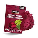 Rootalive - Organic Beetroot Powder, Raw and Vegan Beet Powder for Smoothies, Juice, Sauces, Baked goods and More, 454g