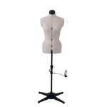 Sewing Online Adjustable Dressmakers Dummy, in Grey Fabric with Hem Marker, Dress Form Size 10 to 16 - Pin, Measure, Fit and Display your Clothes on this Tailors Dummy - SW150-GREY