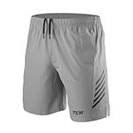 TCA Men's Laser Lightweight Running Shorts with Pockets - Cool Grey, S