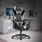 VALORXUSA Warrior 2026 Edition Gaming & Office Ergonomic Chair |Vegan Leather| 360° Swivel, High Back 135° Recliner | Adjustable Height & Linkage Armrest| Lumbar Support, 3 Year Warranty, Light Grey