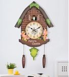 Three Secondz Cuckoo Bird Wall Clock with Fixed Door Does not Open or Close for Children's Bedroom Size 60cm x 15cm x 36cm (BD55)